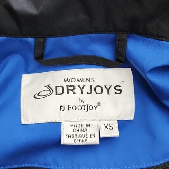 DryJoy's by FootJoy Womens Blue Wind Water Resistant Zip Up Jacket Lined Size XS - Picture 11 of 15